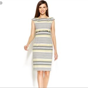 Calvin Klein stripe with belt